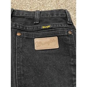 Wrangler 936WBK Cowboy Cut Slim Fit Jeans Mens 31x36 Faded Black Denim Straight